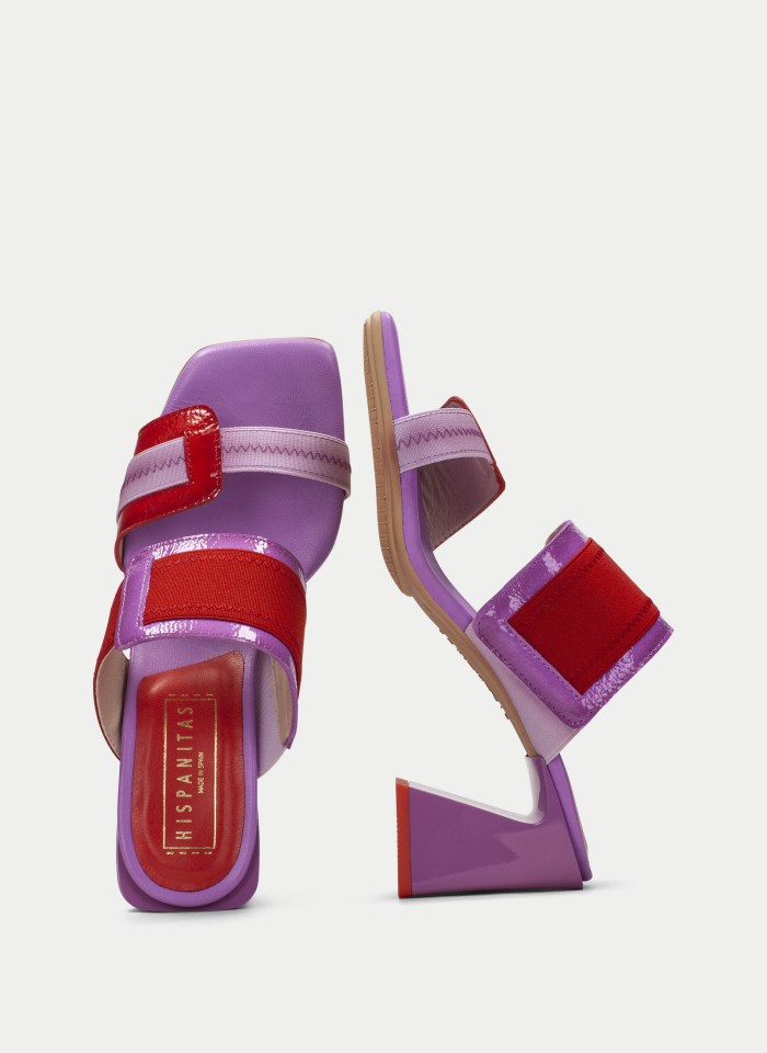 Hispanitas Sandalia Destalonada Mallorca Violet Rojo