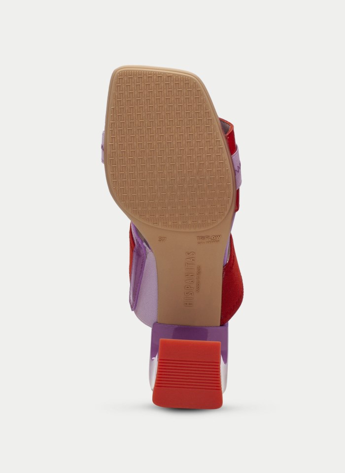 Hispanitas Sandalia Destalonada Mallorca Violet Rojo