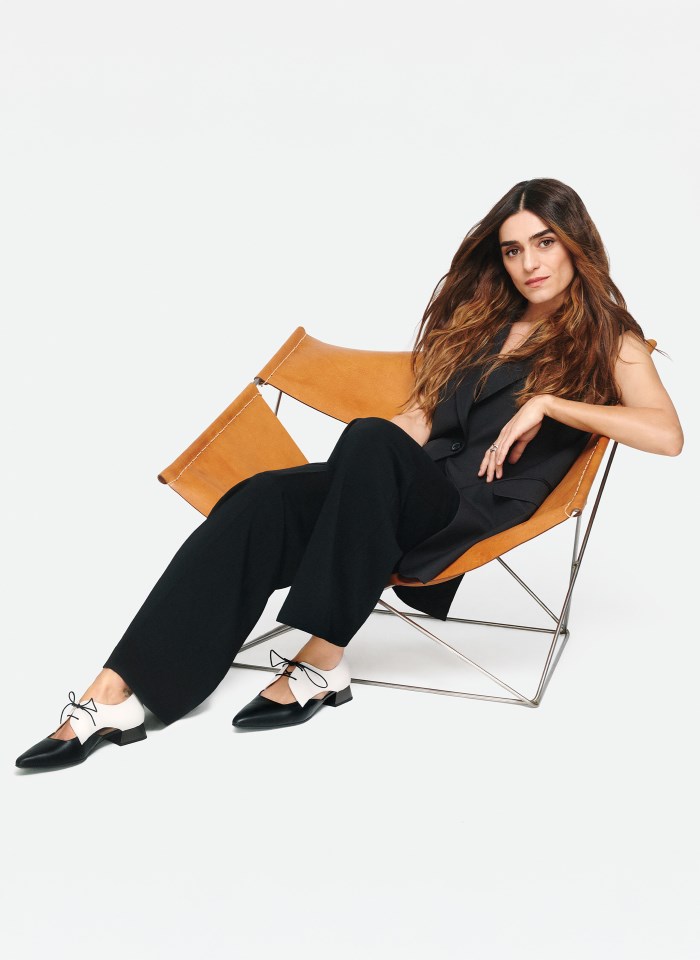 Hispanitas Zapato Plano Dali Blanco Negro