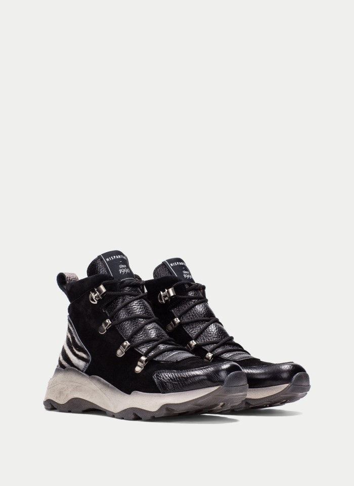 Hispanitas Botin Sport Nepal Negro Cebra
