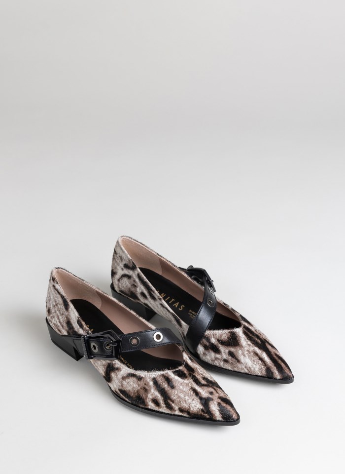 Hispanitas Bailarina Turin Leopardo Blanco Negro