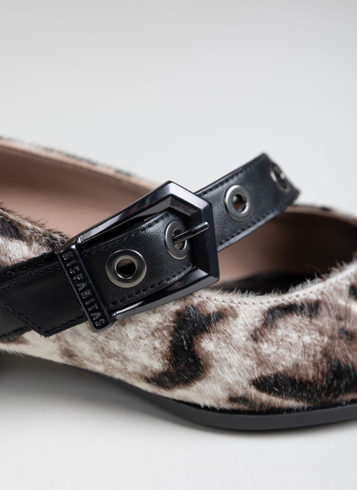 Hispanitas Bailarina Turin Leopardo Blanco Negro