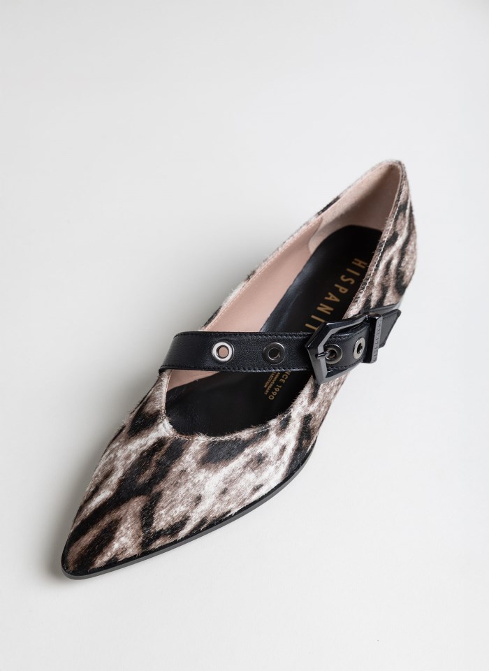 Hispanitas Bailarina Turin Leopardo Blanco Negro