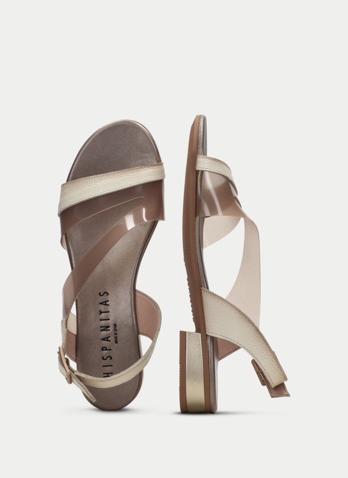 Hispanitas Sandalia Plana Lena Crema