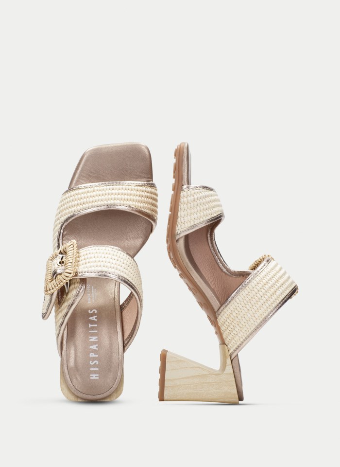 Hispanitas Sandalia Destalonada Miami Latte