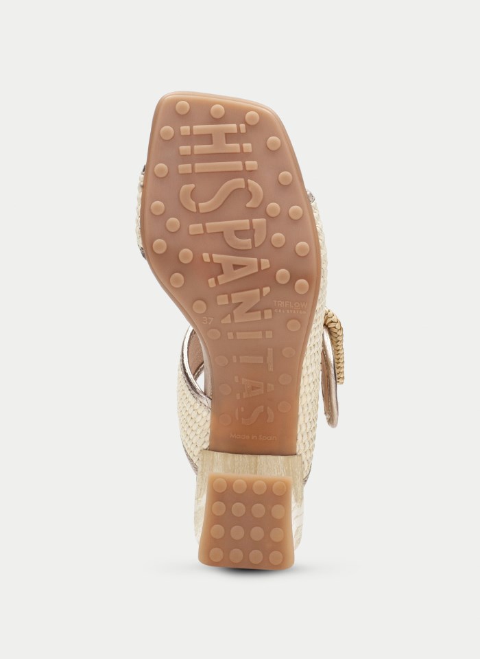 Hispanitas Sandalia Destalonada Miami Latte