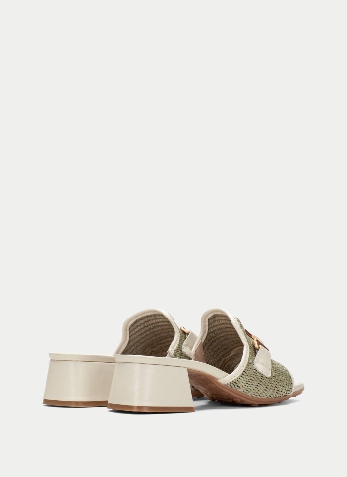 Hispanitas Sandalia Destalonada Dallas Latte Eucalipto