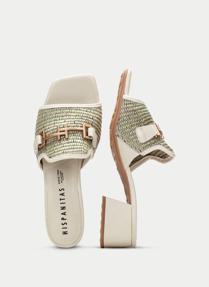 Hispanitas Sandalia Destalonada Dallas Latte Eucalipto