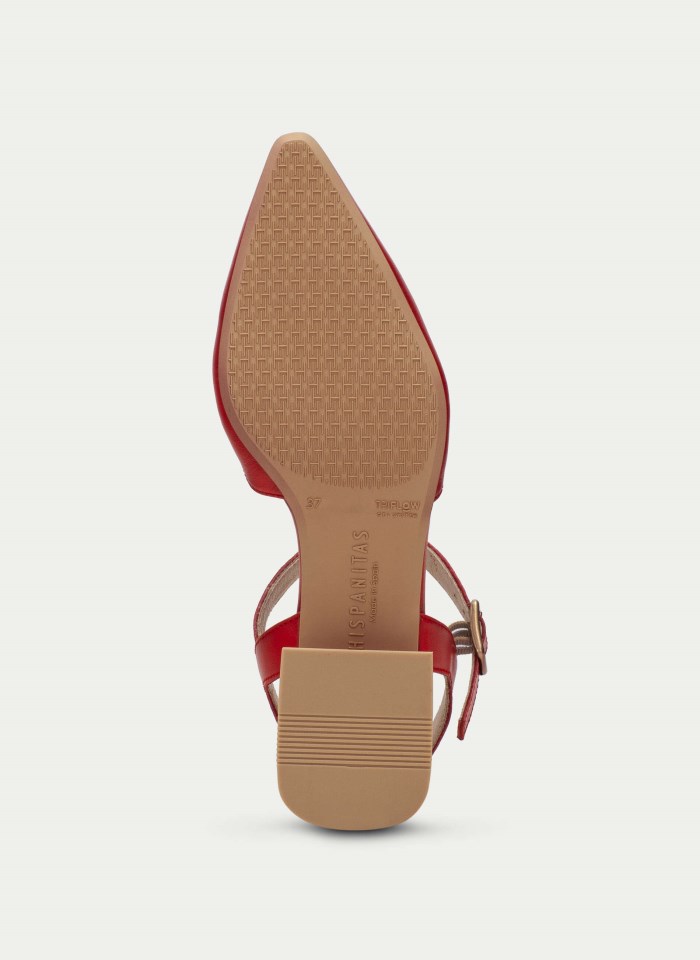 Hispanitas Zapato Plano Dali Rojo
