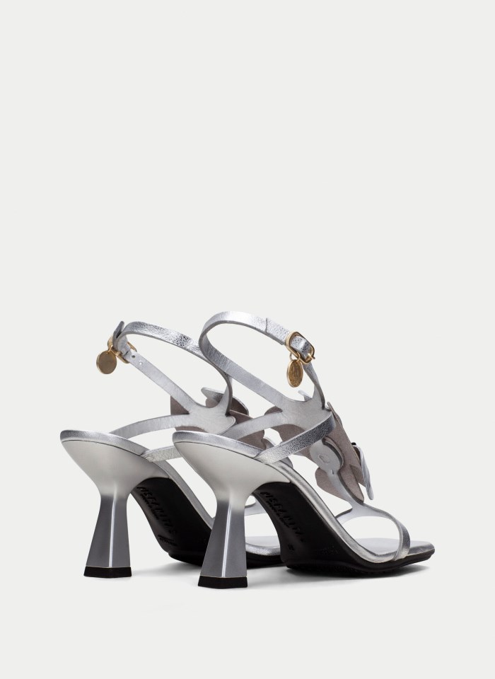 Hispanitas Sandalia Tacón Goya Plata