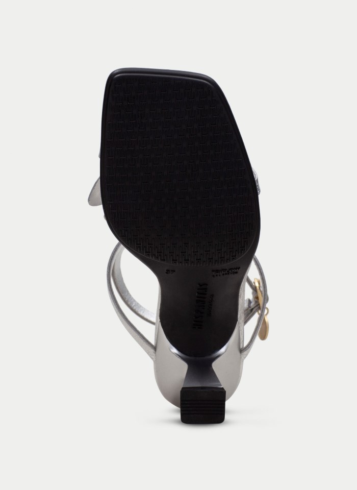 Hispanitas Sandalia Tacón Goya Plata