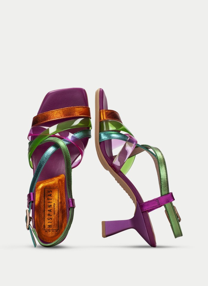 Hispanitas Sandalia Tacón Danielle Multi Metal