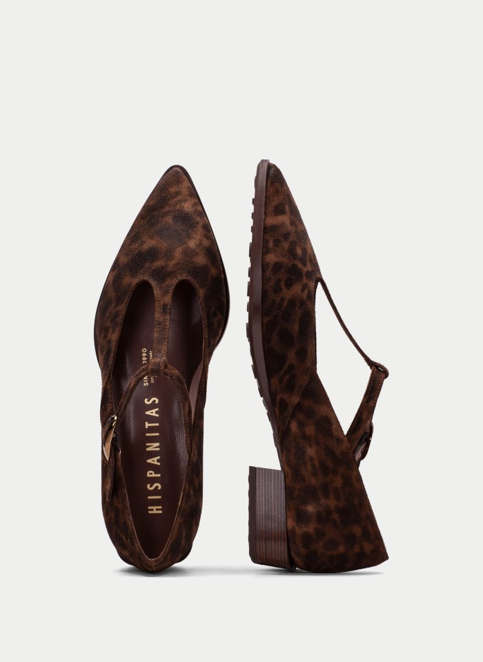 Hispanitas T Strap Turin Leopardo