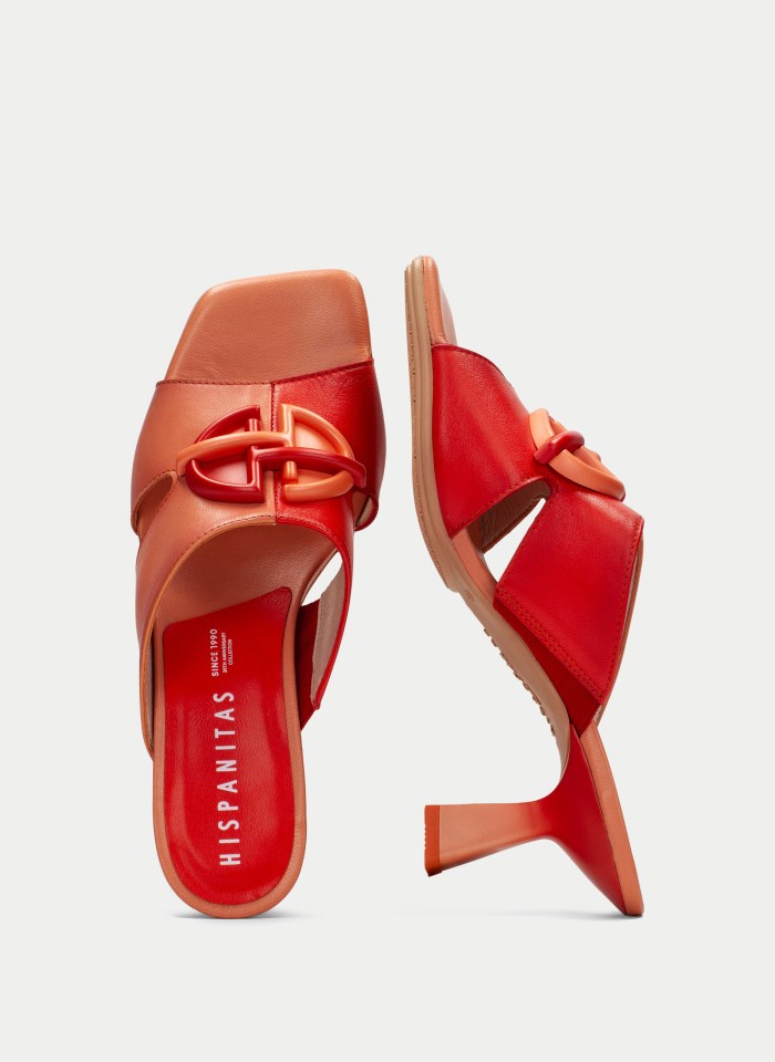 Hispanitas Sandalia Destalonada Danielle Coral Scarlet