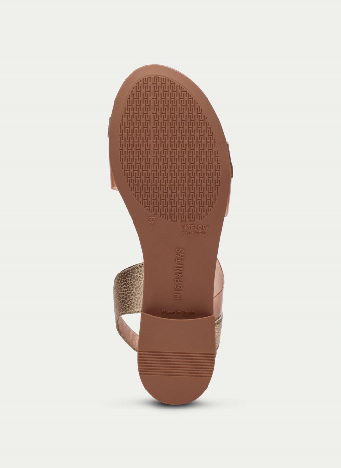 Hispanitas Sandalia Plana Lena Oro