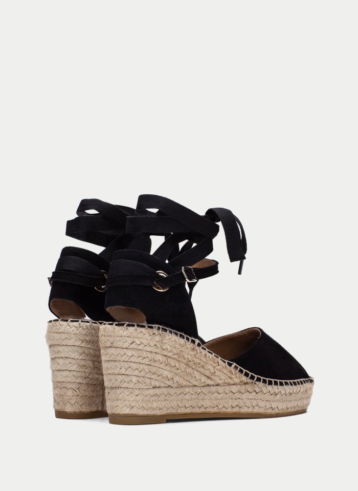 Hispanitas Espadrilles Yute Negro