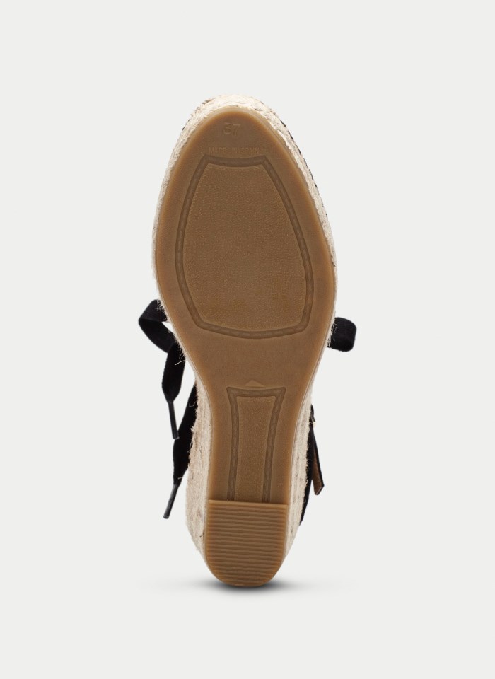 Hispanitas Espadrilles Yute Negro