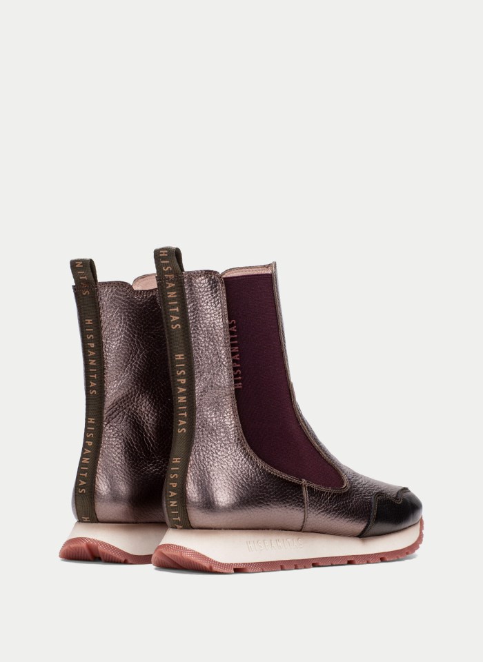 Hispanitas Botin Sport Kansas Taupe Metalizado
