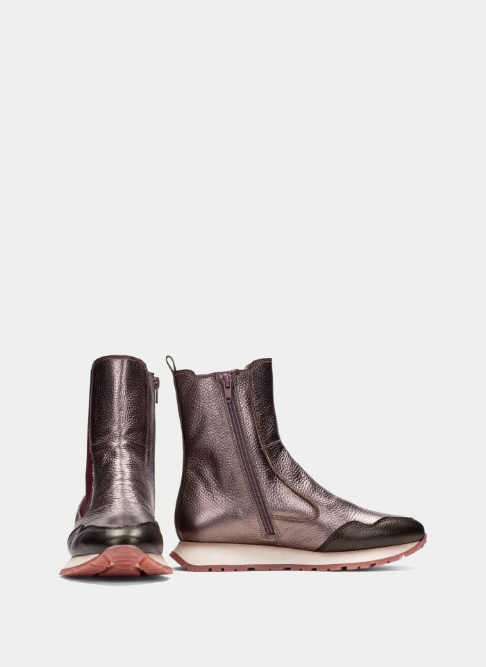 Hispanitas Botin Sport Kansas Taupe Metalizado