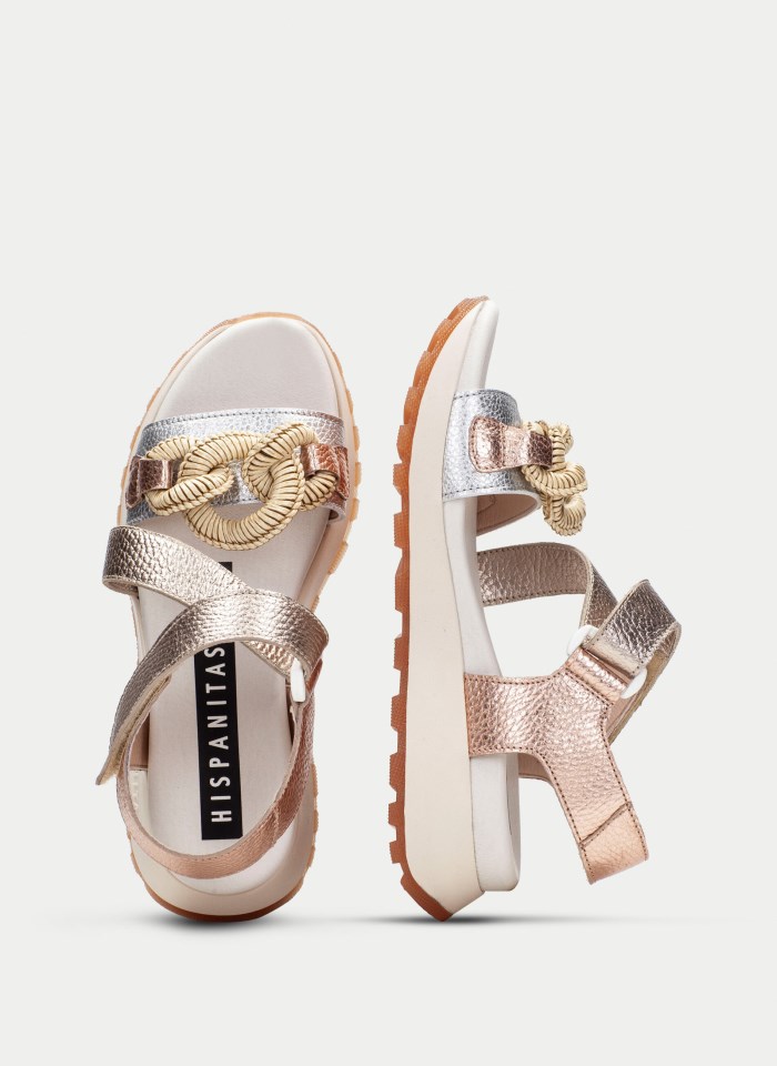 Hispanitas Sandalia Sport Maui Metalizados