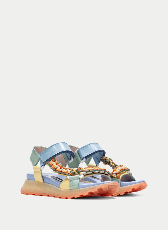 Hispanitas Sandalia Sport Maui Eucalipto Banana Celeste