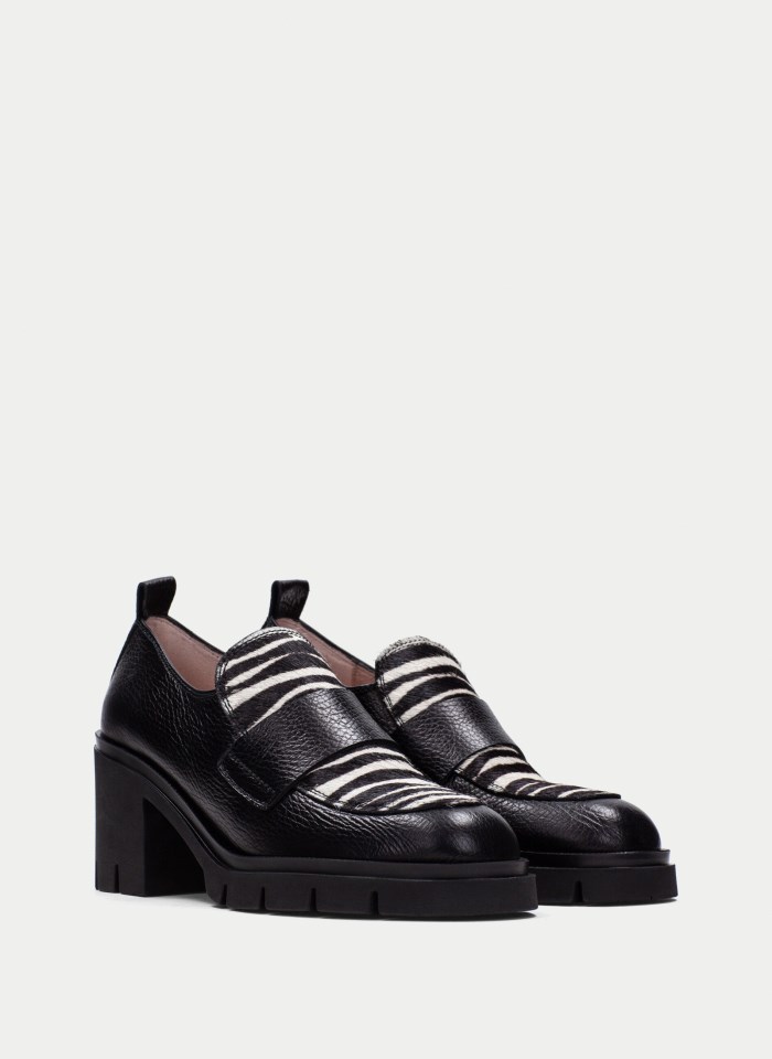 Hispanitas Mocasín Zurich Negro Cebra