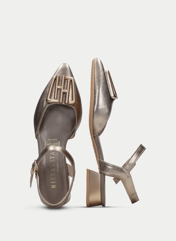 Hispanitas Zapato Plano Dali Oro
