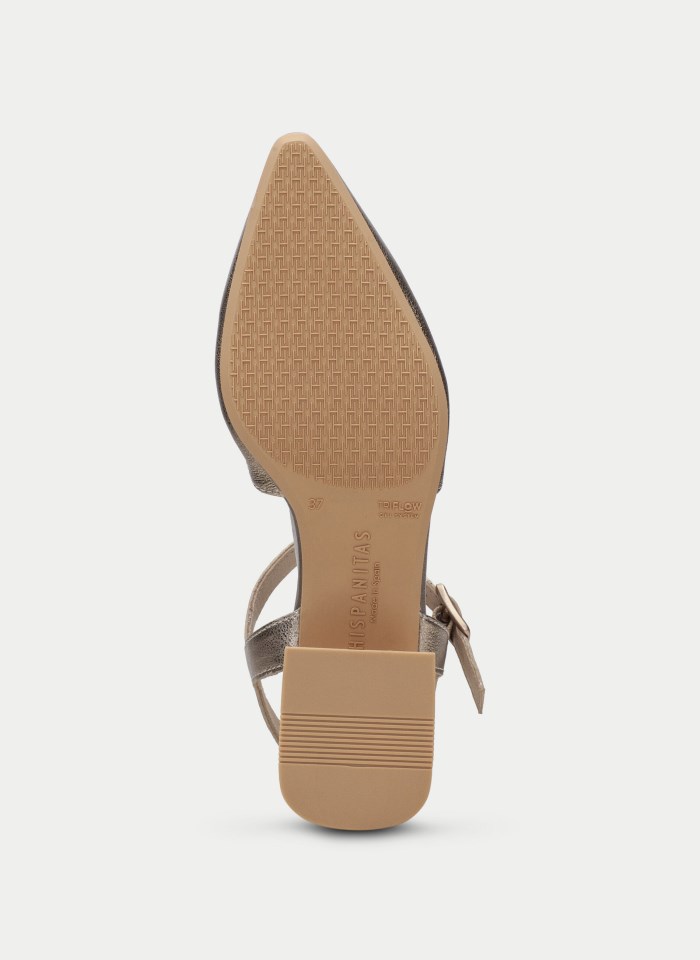 Hispanitas Zapato Plano Dali Oro