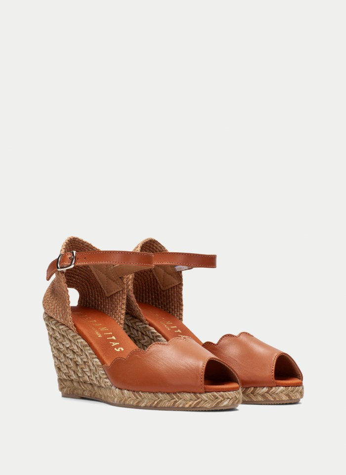 Hispanitas Espadrilles Yute Cuero