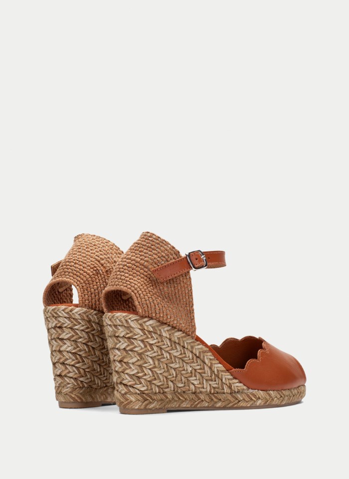 Hispanitas Espadrilles Yute Cuero