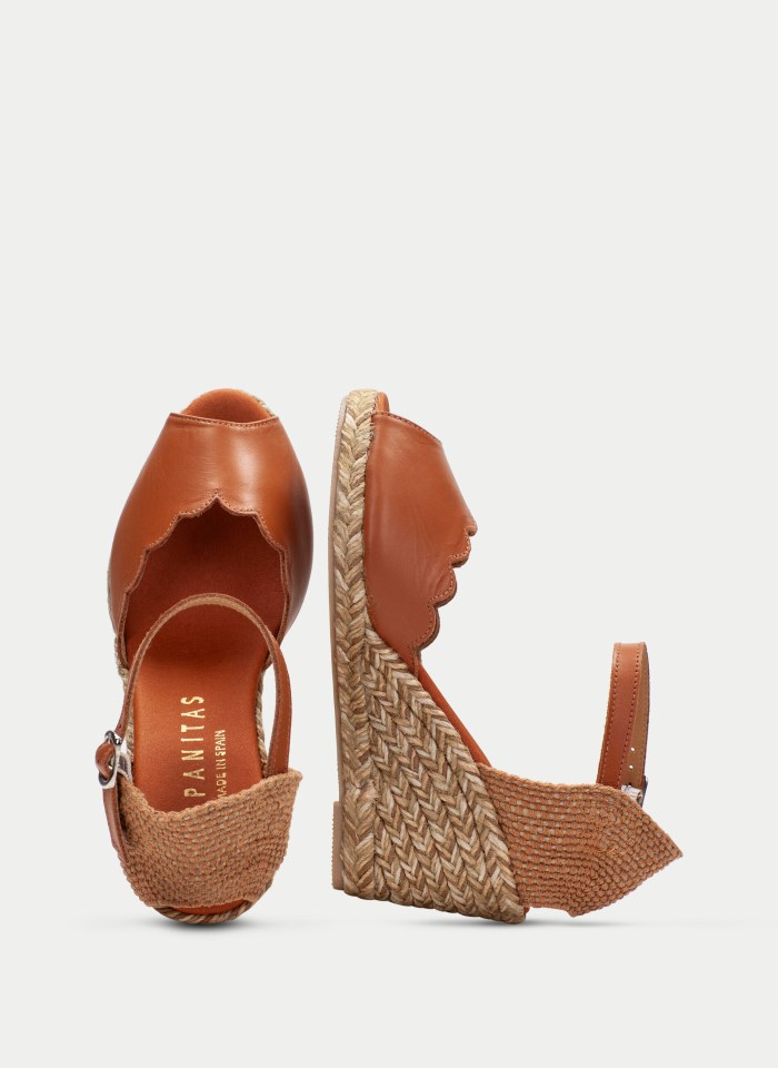 Hispanitas Espadrilles Yute Cuero