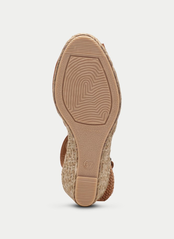 Hispanitas Espadrilles Yute Cuero