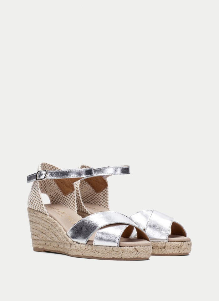 Hispanitas Espadrilles Yute Plata