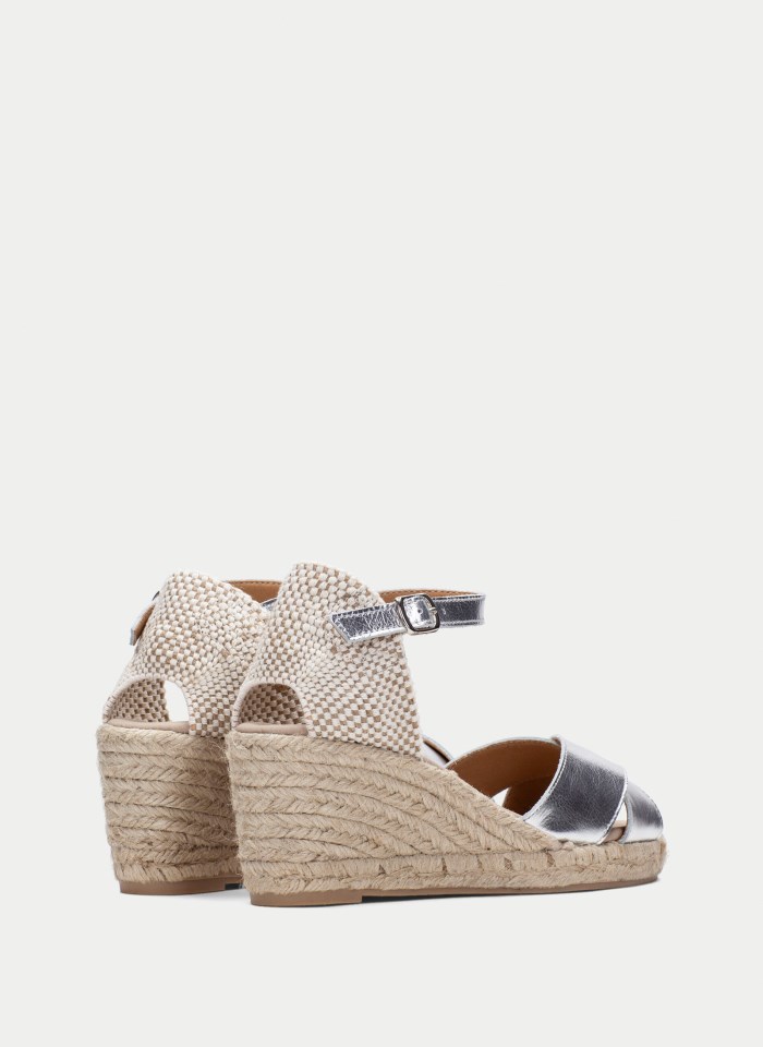 Hispanitas Espadrilles Yute Plata