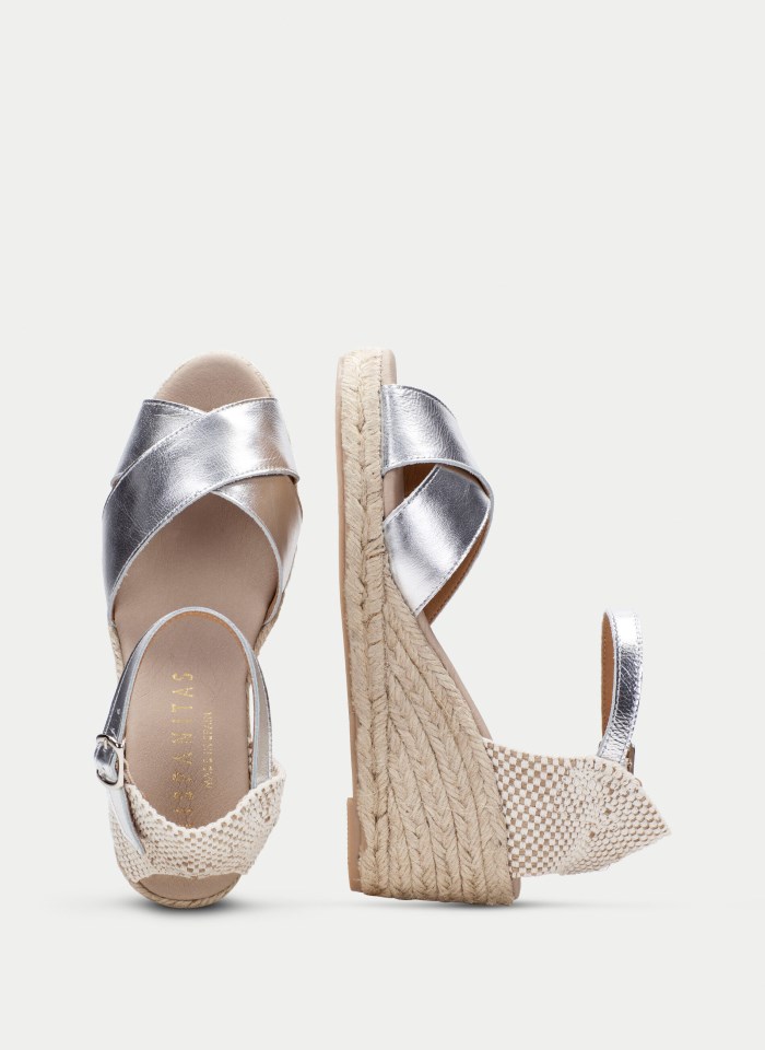 Hispanitas Espadrilles Yute Plata