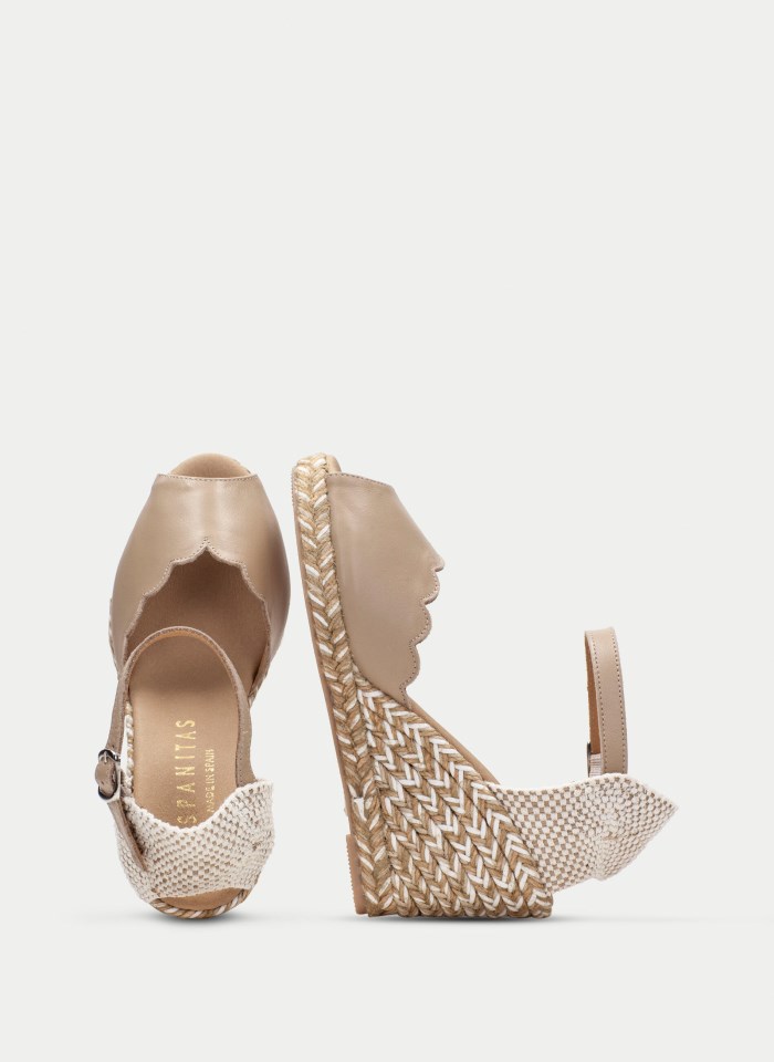 Hispanitas Espadrilles Yute Taupe