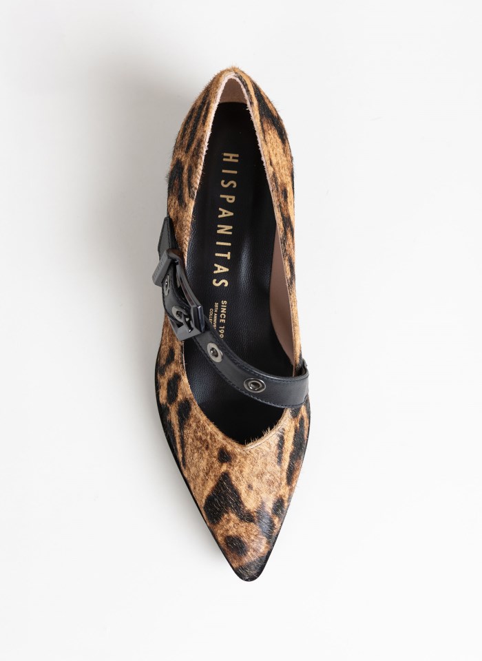 Hispanitas Bailarina Turin Leopardo Camel Negro