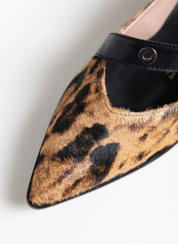 Hispanitas Bailarina Turin Leopardo Camel Negro