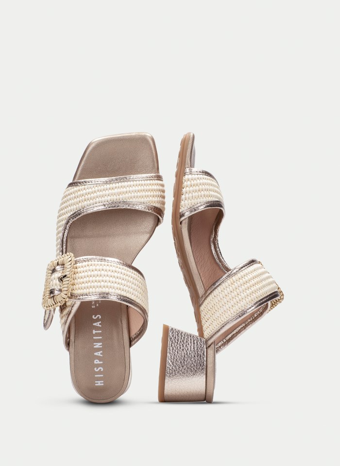 Hispanitas Sandalia Destalonada Dallas Latte Cava