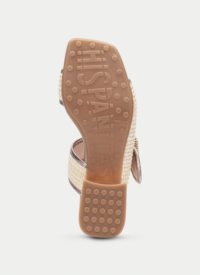 Hispanitas Sandalia Destalonada Dallas Latte Cava
