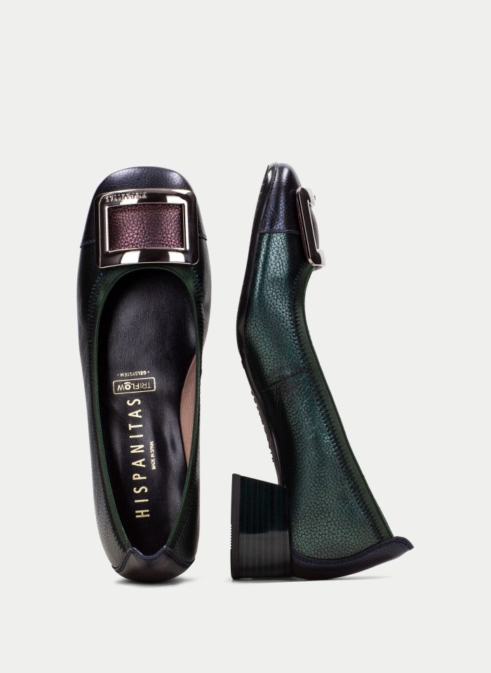 Hispanitas Bailarina Manila Azul Forest Metalizado