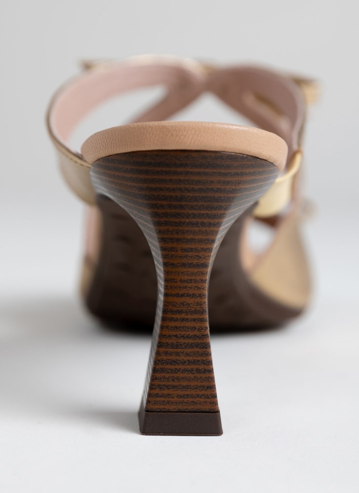 Hispanitas Sandalia Tacón Rosa Platino