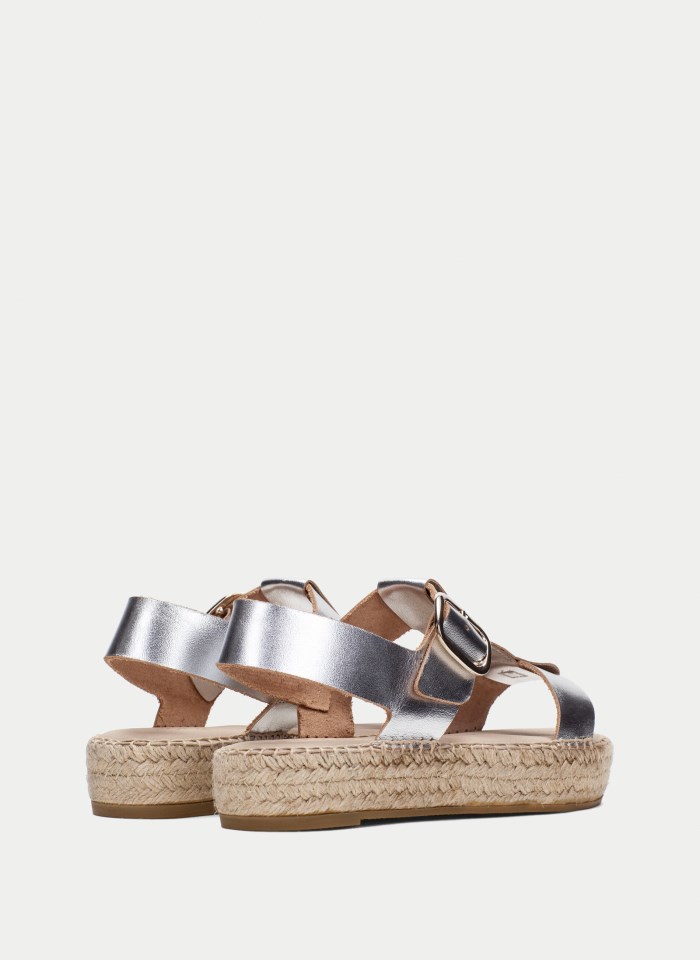 Hispanitas Espadrilles Yute Plata