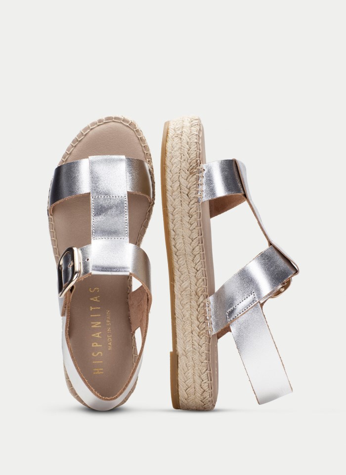 Hispanitas Espadrilles Yute Plata