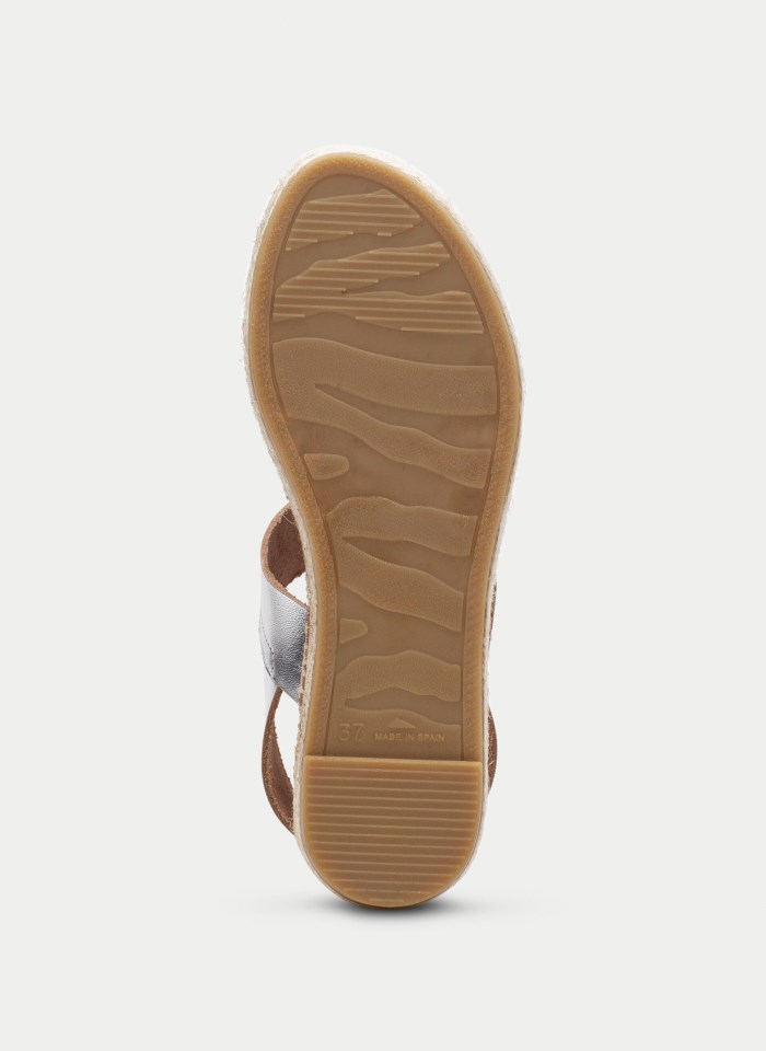 Hispanitas Espadrilles Yute Plata