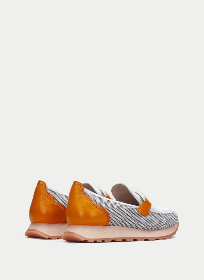 Hispanitas Mocasín Sport Loira Blanco Naranja