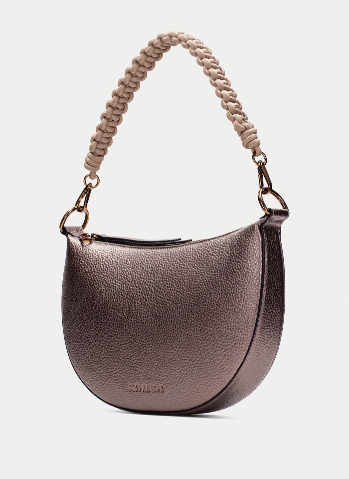 Hispanitas Hobo Taupe Metalizado