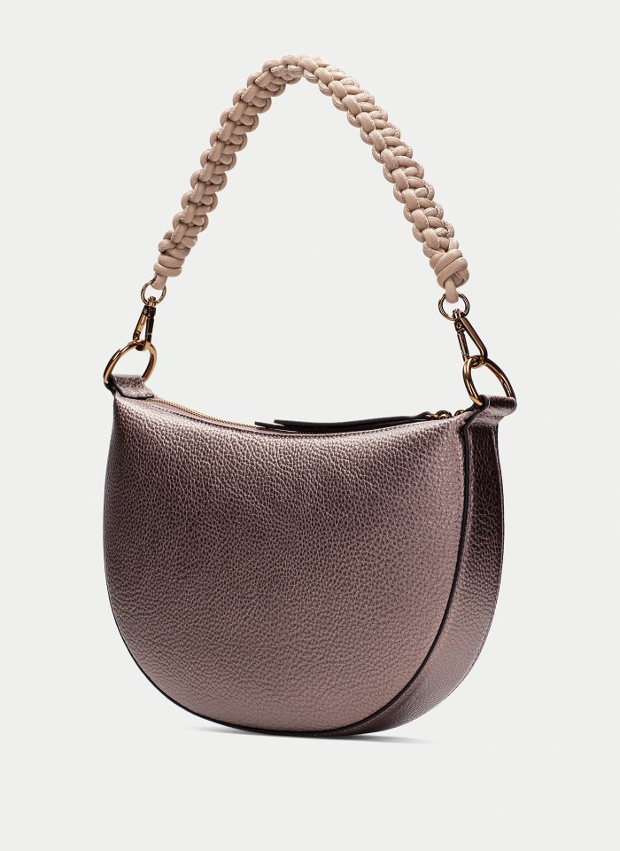 Hispanitas Hobo Taupe Metalizado