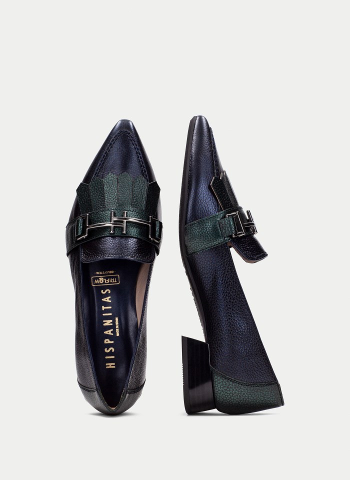 Hispanitas Mocasín Dali Azul Forest Metalizado