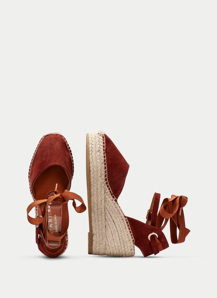 Hispanitas Espadrilles Yute Cuero